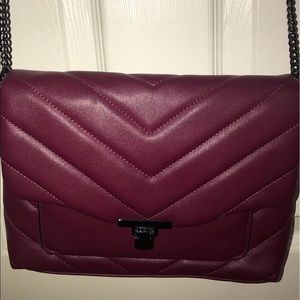 Burgundy Chevron Flap Purse || NWOT || Brand: A New Day
